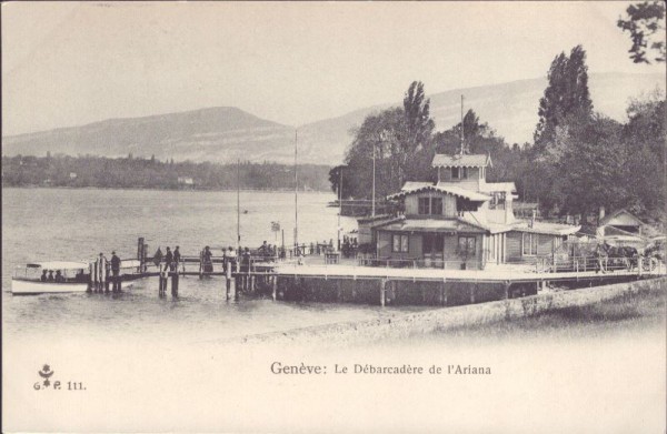 Genève, le Débarcadère de l`Ariana